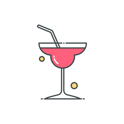 cocktail Generic Outline Color icona