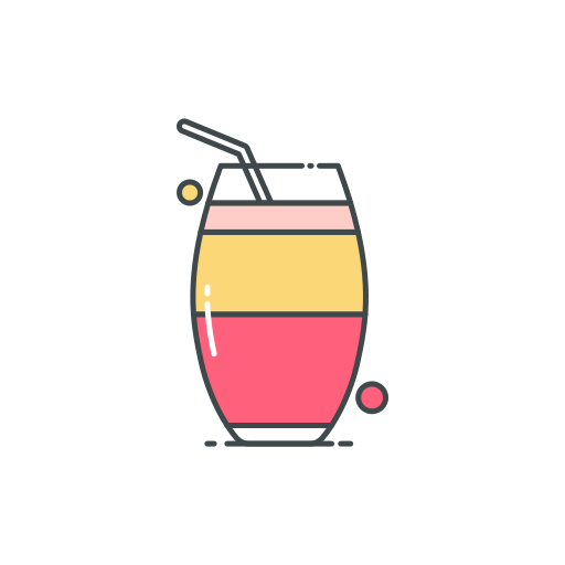 cocktail Generic Outline Color icoon