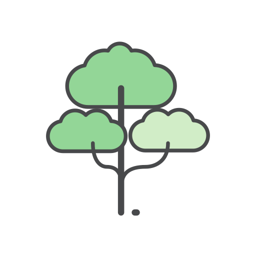Tree Generic Outline Color icon