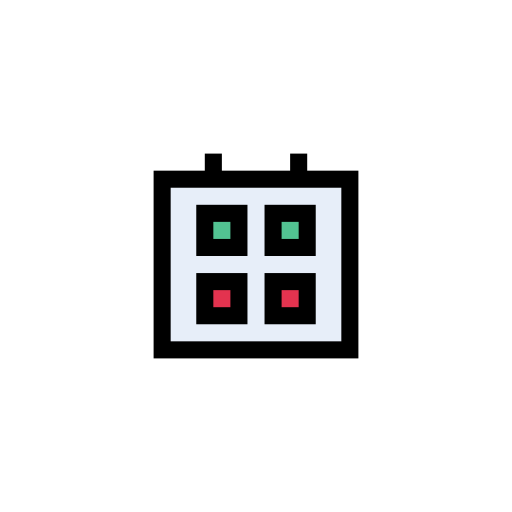 スケジュール Vector Stall Lineal Color icon