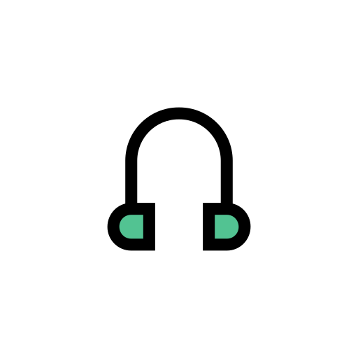 słuchawka Vector Stall Lineal Color ikona