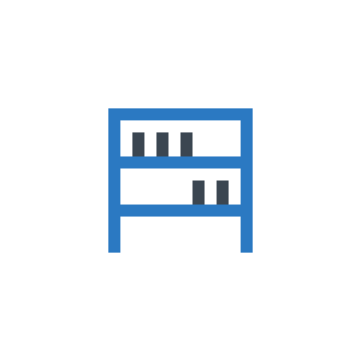 librero Vector Stall Flat icono