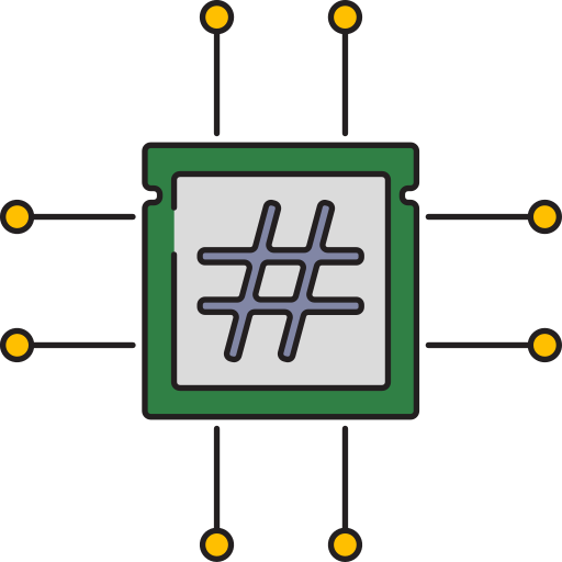 cpu Generic Thin Outline Color icon