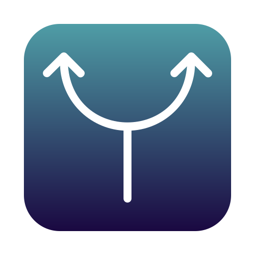 Two arrow Generic Flat Gradient icon