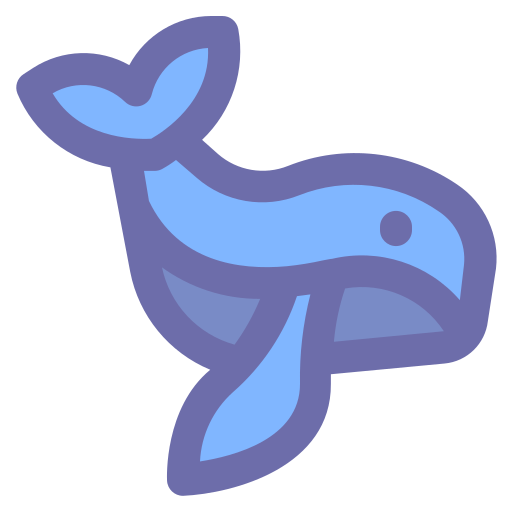 ballena Generic Outline Color icono