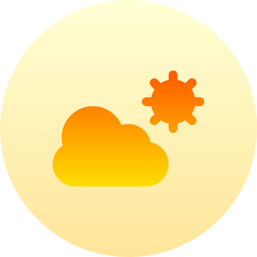太陽 Basic Gradient Circular icon