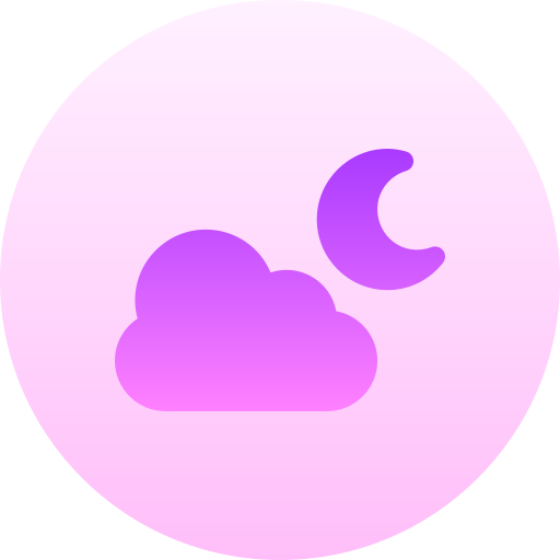 Night Basic Gradient Circular icon