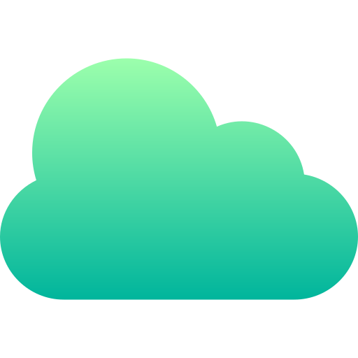 nube Basic Gradient Gradient icono