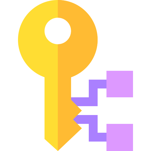 clave Basic Straight Flat icono