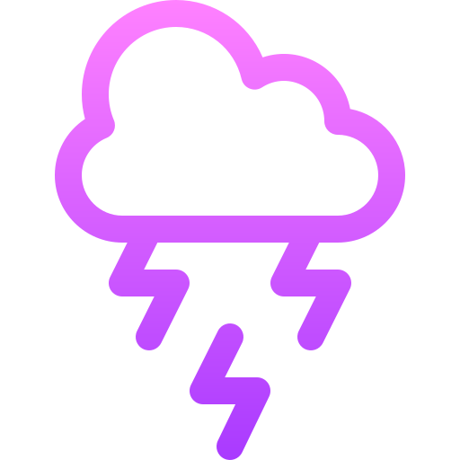 gewitter Basic Gradient Lineal color icon
