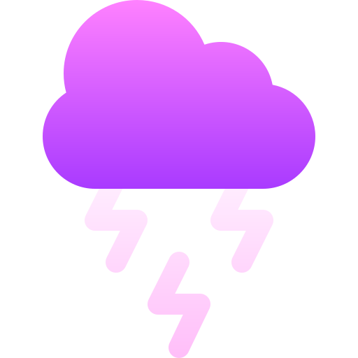 Thunderstorm Basic Gradient Gradient icon