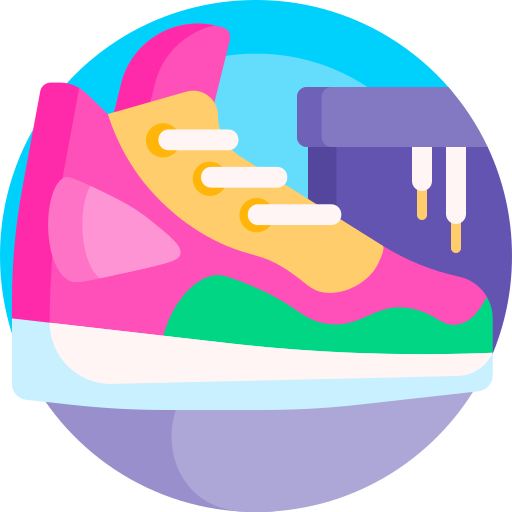 Sneakers Detailed Flat Circular Flat icon