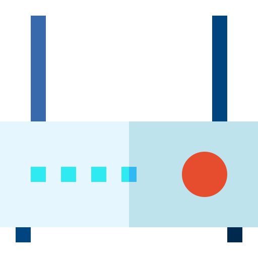 routera Basic Straight Flat ikona