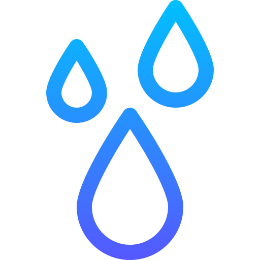 湿度 Basic Gradient Lineal color icon