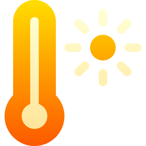 hautes températures Basic Gradient Gradient Icône