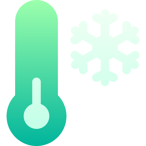 bassa temperatura Basic Gradient Gradient icona