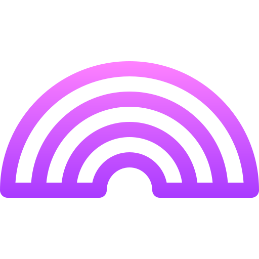 虹 Basic Gradient Lineal color icon