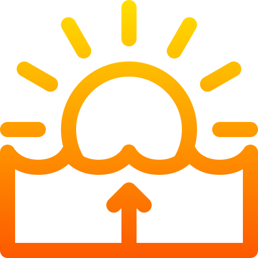 日の出 Basic Gradient Lineal color icon