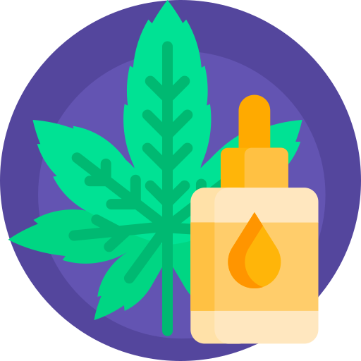 cannabis Detailed Flat Circular Flat icon