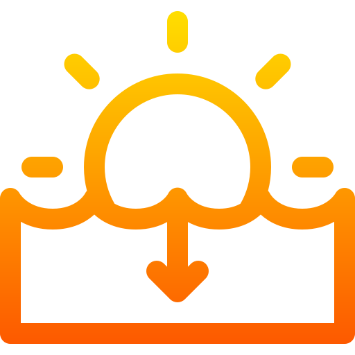 Sunset Basic Gradient Lineal color icon