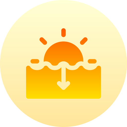 Sunset Basic Gradient Circular icon