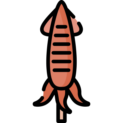 calamar Special Lineal color icono