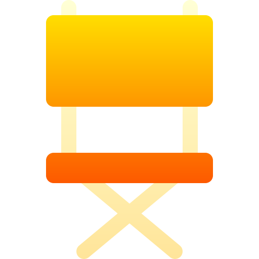 Director chair Basic Gradient Gradient icon