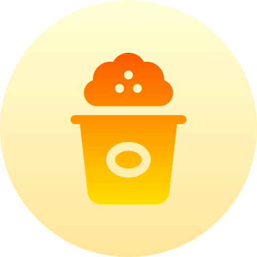 Popcorn Basic Gradient Circular icon