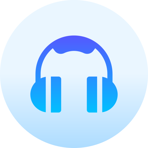 audio Basic Gradient Circular icono