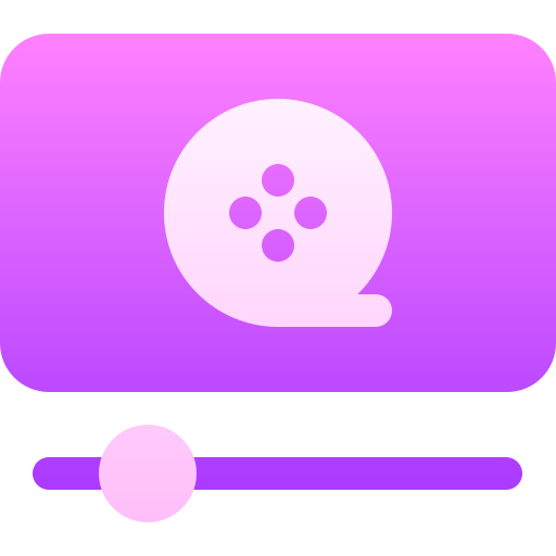 비디오 플레이어 Basic Gradient Gradient icon