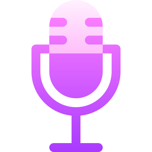 microfone Basic Gradient Gradient Ícone