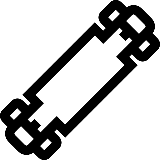 longboard Basic Straight Lineal ikona