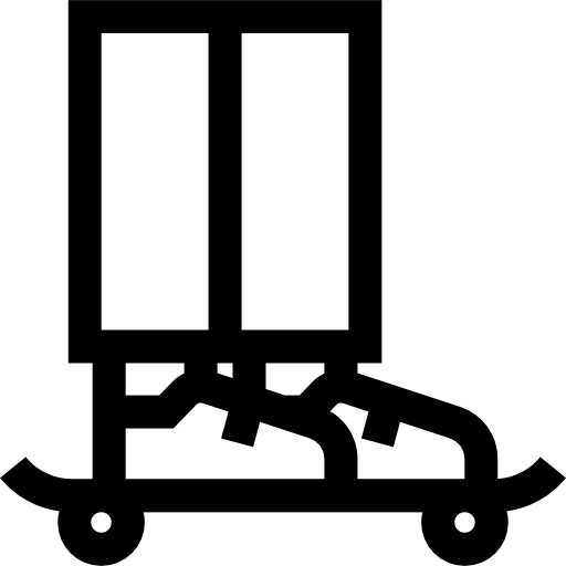 patineta Basic Straight Lineal icono