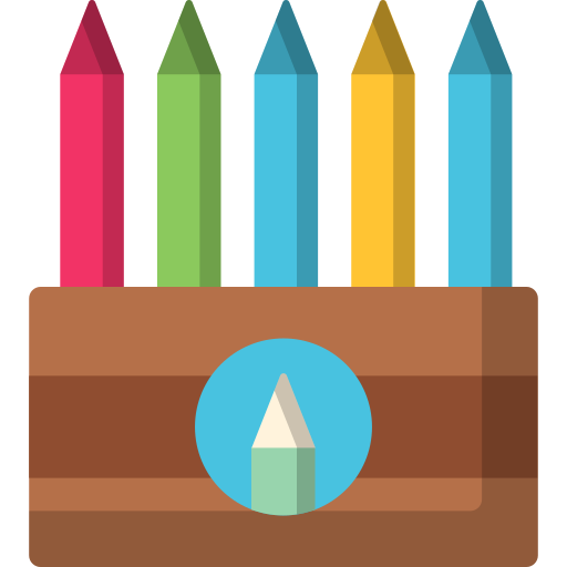 lápices de color Special Flat icono