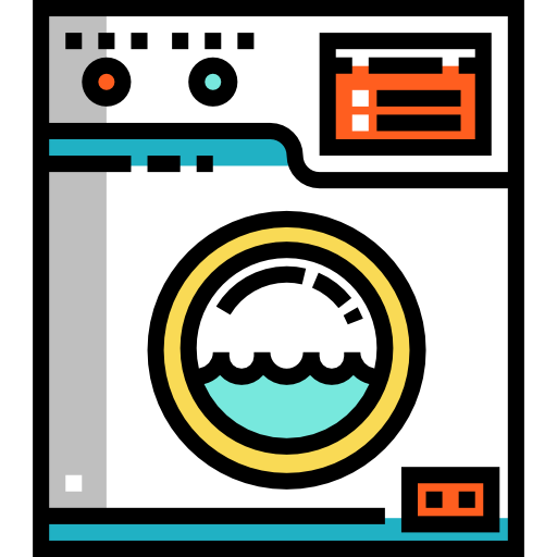lavatrice Detailed Straight Lineal color icona
