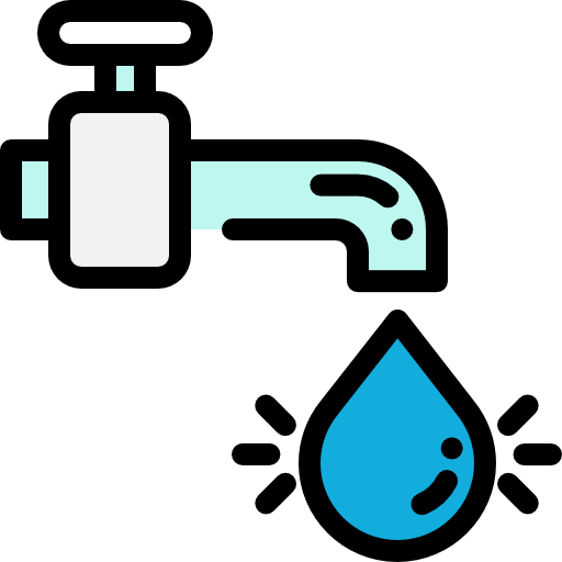 Save water Detailed Rounded Lineal color icon