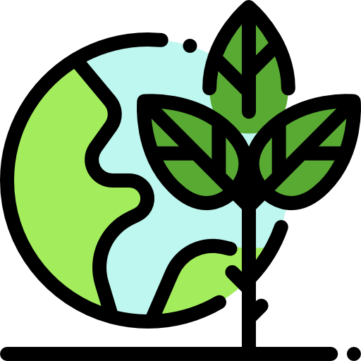 zielona ziemia Detailed Rounded Lineal color ikona
