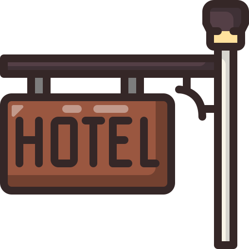 hotel Generic Outline Color icono