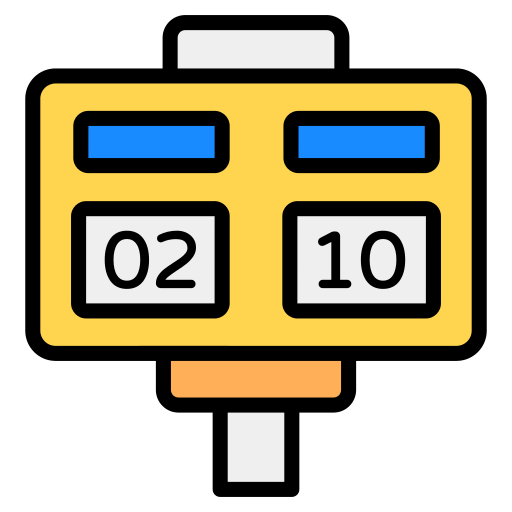Scoreboard Generic Outline Color icon