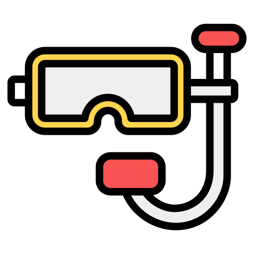 Diving goggles Generic Outline Color icon