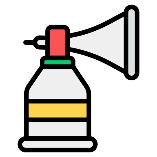 corneta de aire Generic Outline Color icono