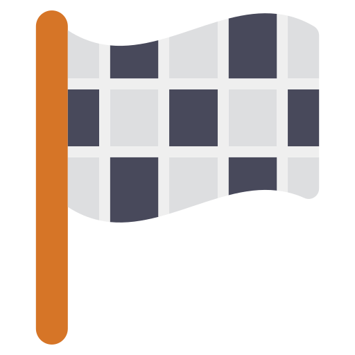 bandera de carreras Generic Flat icono
