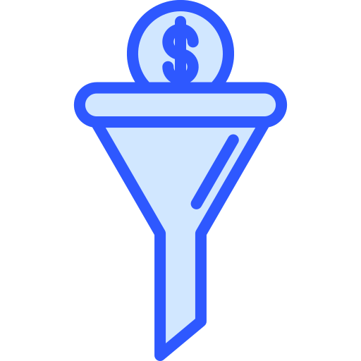 embudo de ventas Generic Blue icono