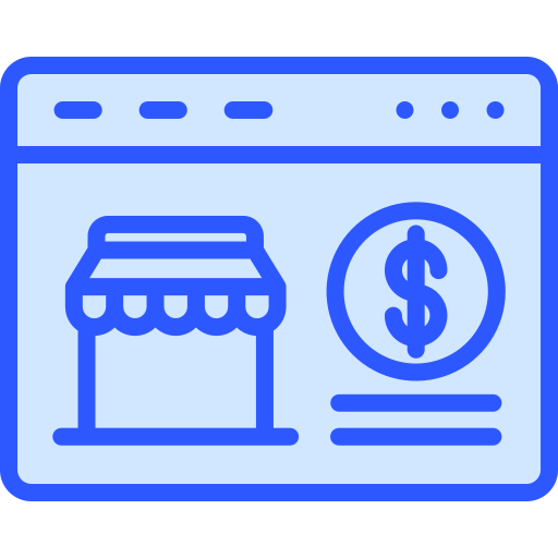 Online business Generic Blue icon