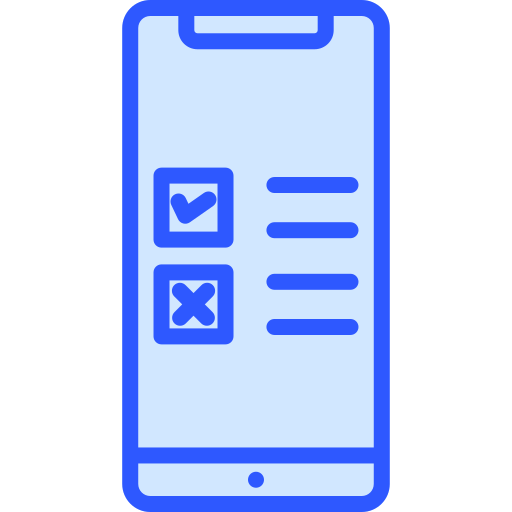 Online survey Generic Blue icon