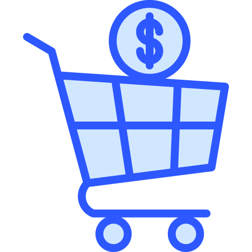 Shopping cart Generic Blue icon