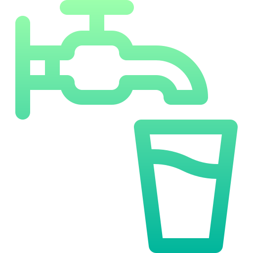 rubinetto dell'acqua Basic Gradient Lineal color icona