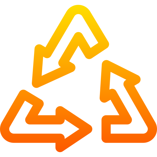 Recycling Basic Gradient Lineal color icon