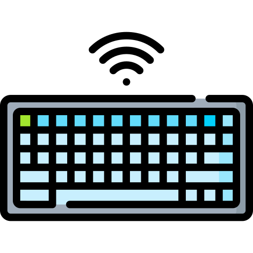 kabellose tastatur Special Lineal color icon