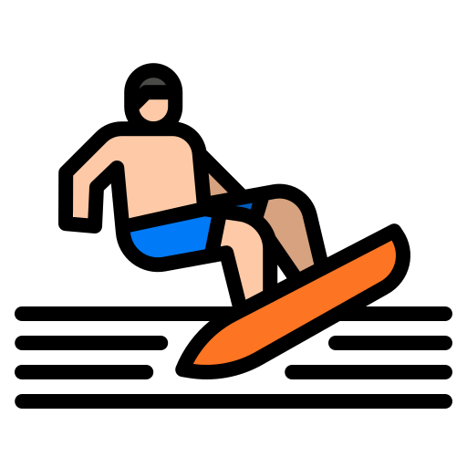 Surfing photo3idea_studio Lineal Color icon